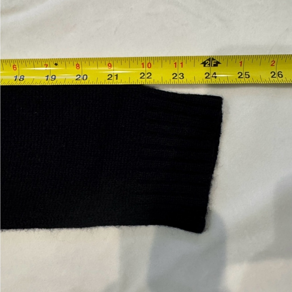 Skull Cashmere Black Sweater with Skull Tan Camouflage Design On Back - Picture 10 of 16